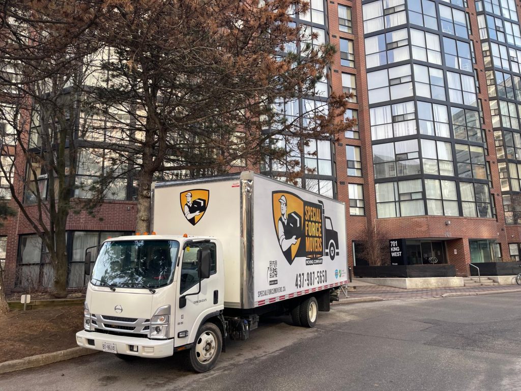 Professional movers handling a residential move in Ontario