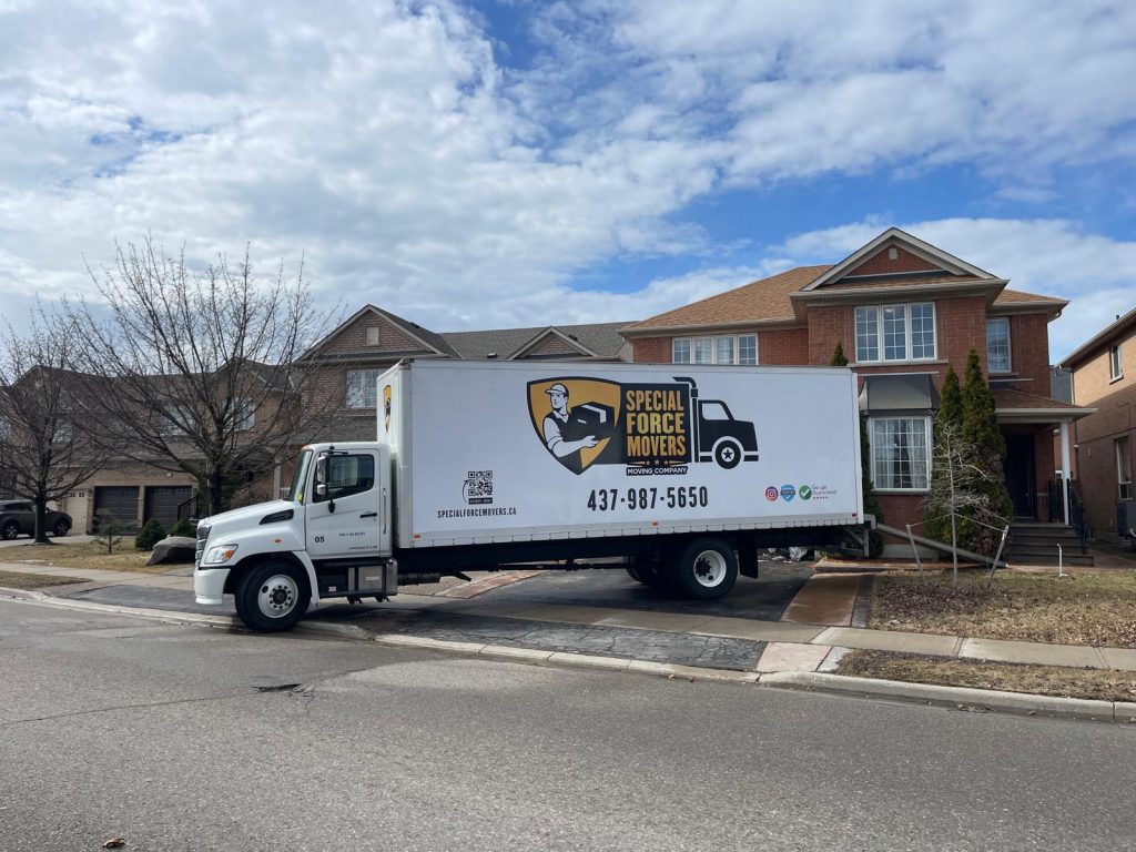 a moving truck in Ontario